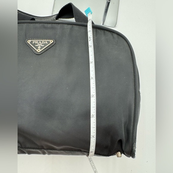 Prada - Authentic - Tessuto City Bag - Black Canvas with Lock & Key - Picture 9 of 16
